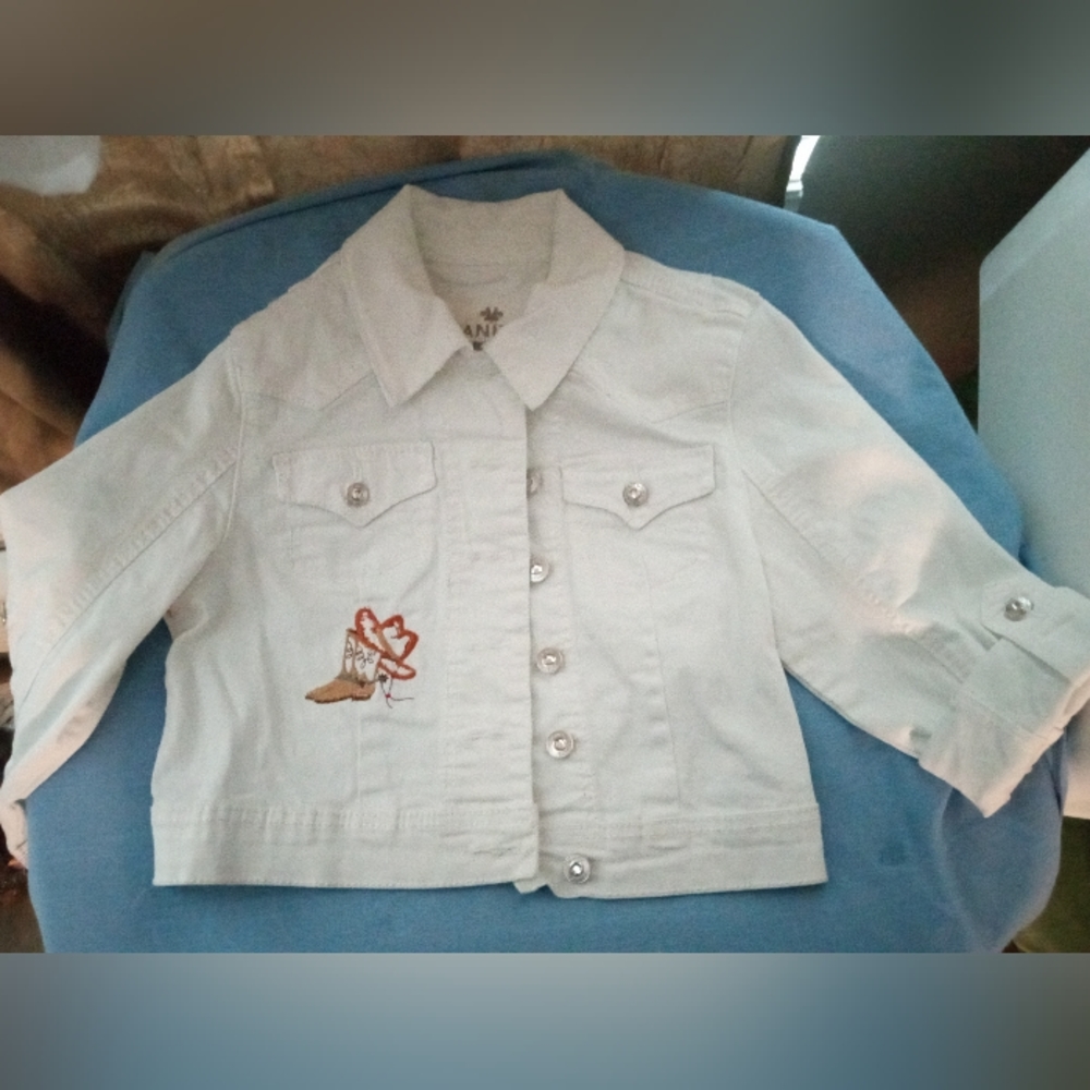 Vanity white jean jacket